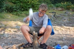 Batoning firewood