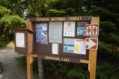 Snowbank Lake bulletin board