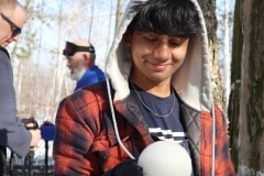A perfectly round snowball